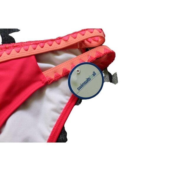 Swimsuits For All red dual crochet straps classic scrunch bikini bottom Women 18 - Picture 4 of 11